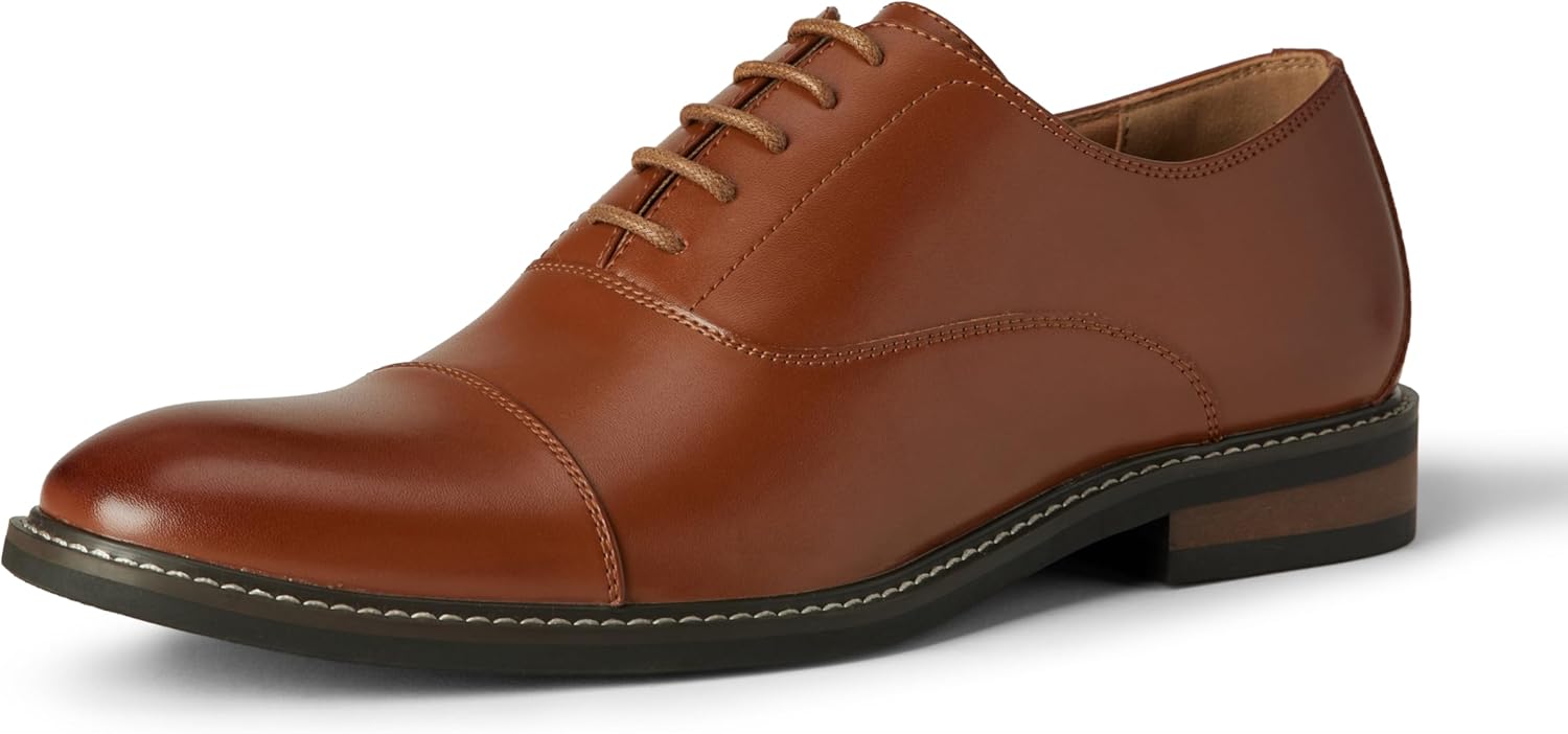 

Мужские оксфорды Amazon Essentials с каплевидным носком, Tan