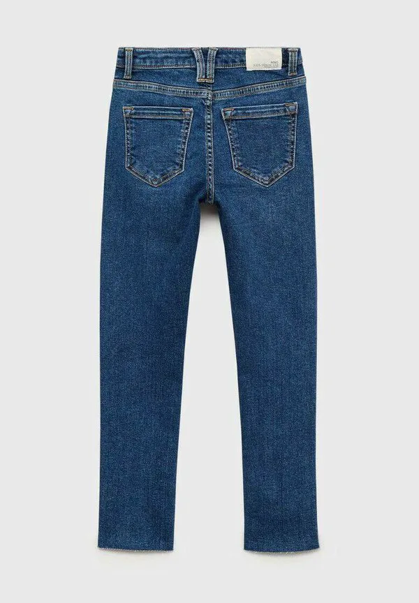 Детские джинсы облегающего кроя Mango Kids, Dark Blue — фото 2