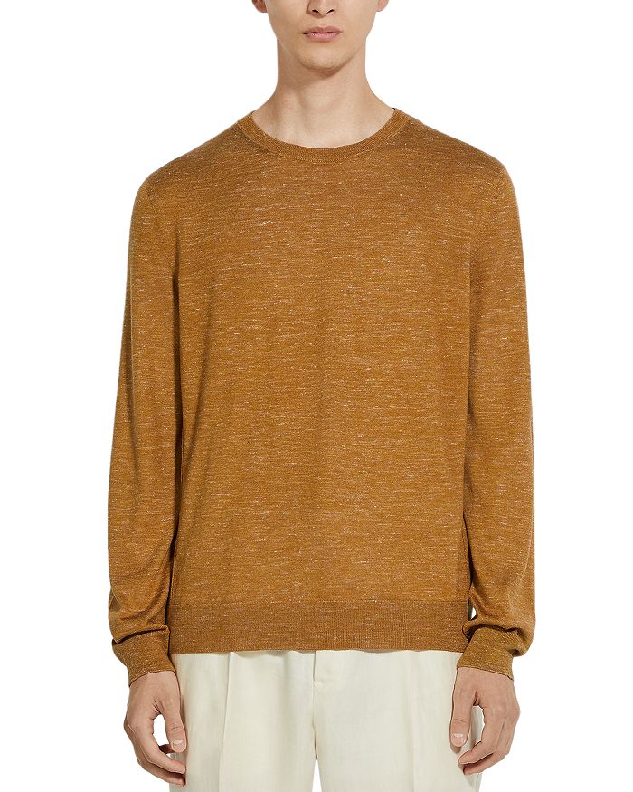 

Свитер с круглым вырезом Melange ZEGNA, коричневый/бежевый