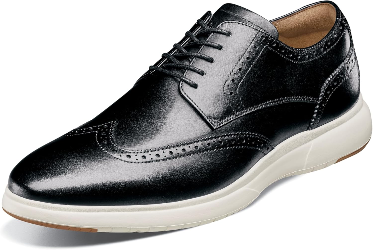 

Мужские оксфорды Florsheim Dash Wingtip, белый/черный