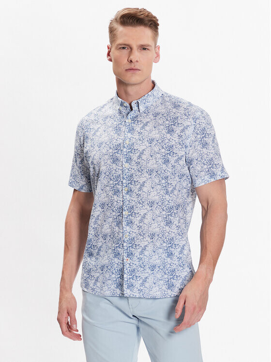 

Рубашка стандартного кроя Cinque, синий