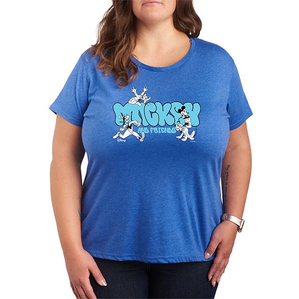 

Футболка с принтом Mickey Mouse & Friends Plus size Disney, Heather Royal Blue, Синий, Футболка с принтом Mickey Mouse & Friends Plus size Disney, Heather Royal Blue