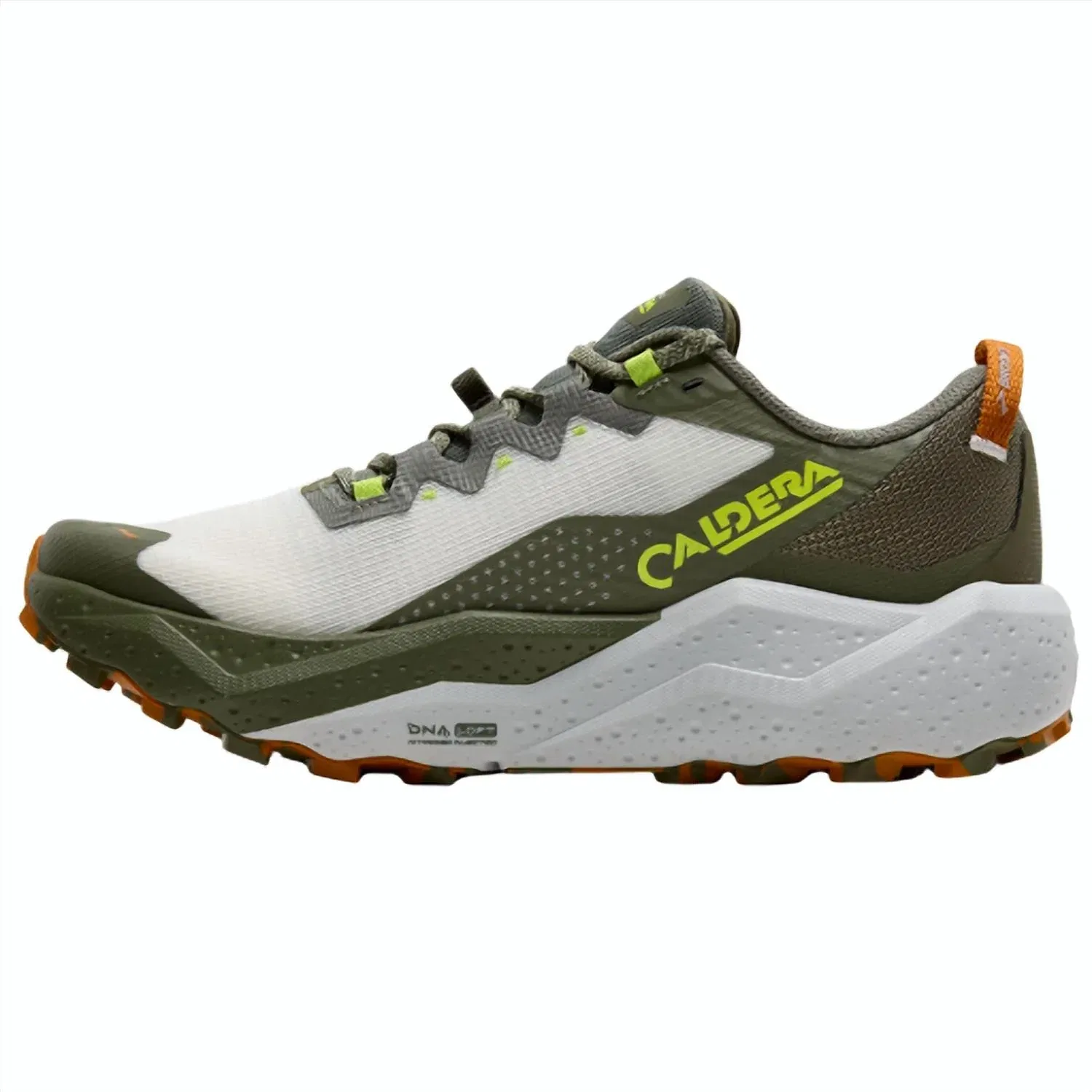 BROOKS Мужские беговые кроссовки Caldera 8, цвет 314 Dusty Olive/lime/oyster — фото 2