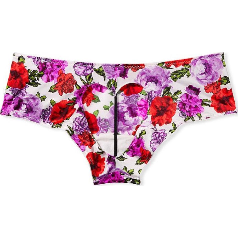 Очень сексуальные трусы Victoria's Secret с цветочным принтом, 1 шт (белый) — фото 2