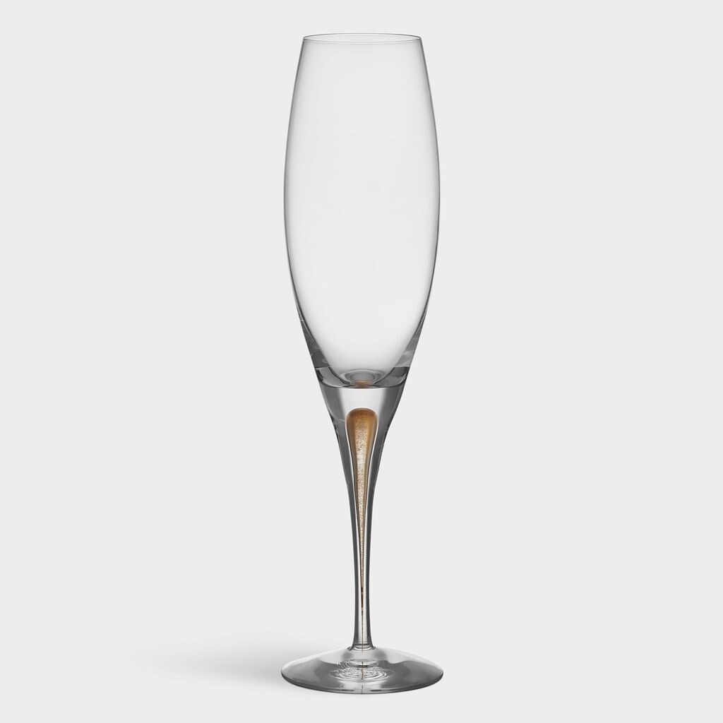 

Orrefors - Бокалы для шампанского Intermezzo, золотые 26 мл, набор из 2 шт, прозрачный