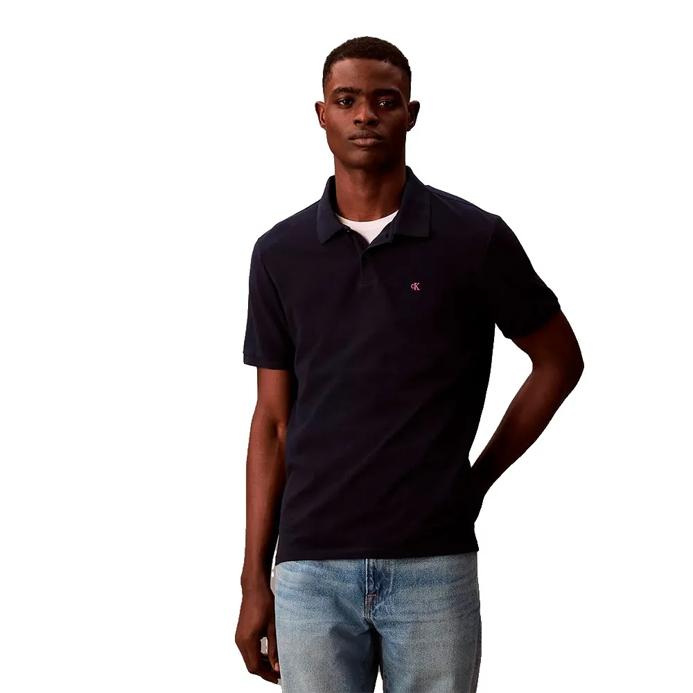

Поло с коротким рукавом Calvin Klein Jeans Monogram, синий