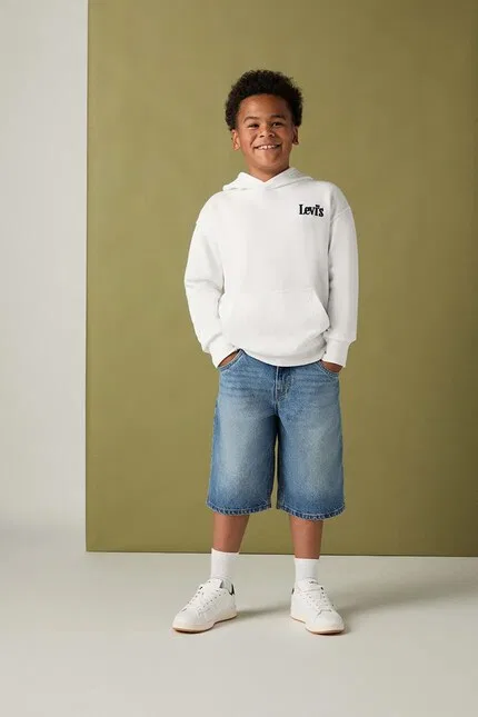 Худи детское Classic and Clean Hoodie Levi's, белый — фото 3