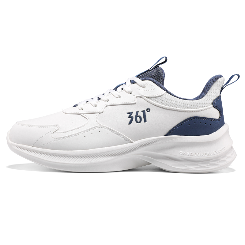 

361° Нескользящие, износостойкие, легкие, низкие кроссовки для бега, мужские, белые, синие