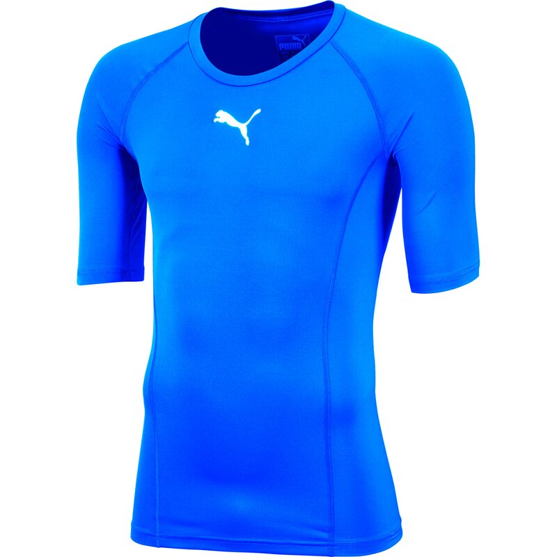 

Shirt liga baselayer tee ss Puma, цвет electric blue lemonade