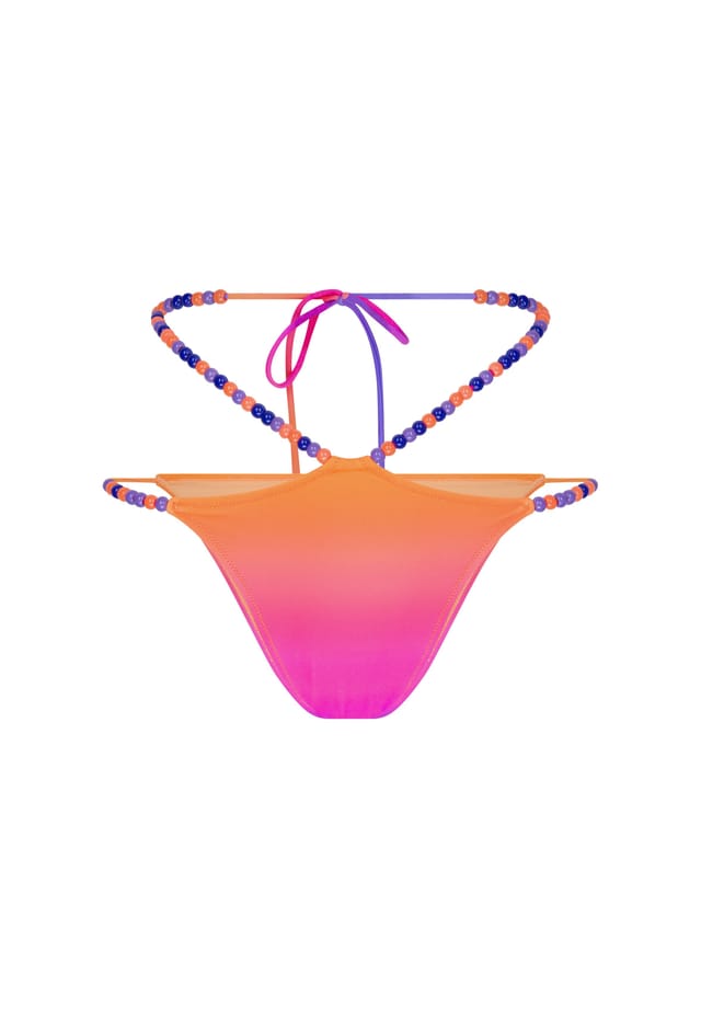 

Плавки-Бикини Club Tropicana с великолепной отделкой жемчужинами и завязками по бокам Moda Minx, цвет manhatten