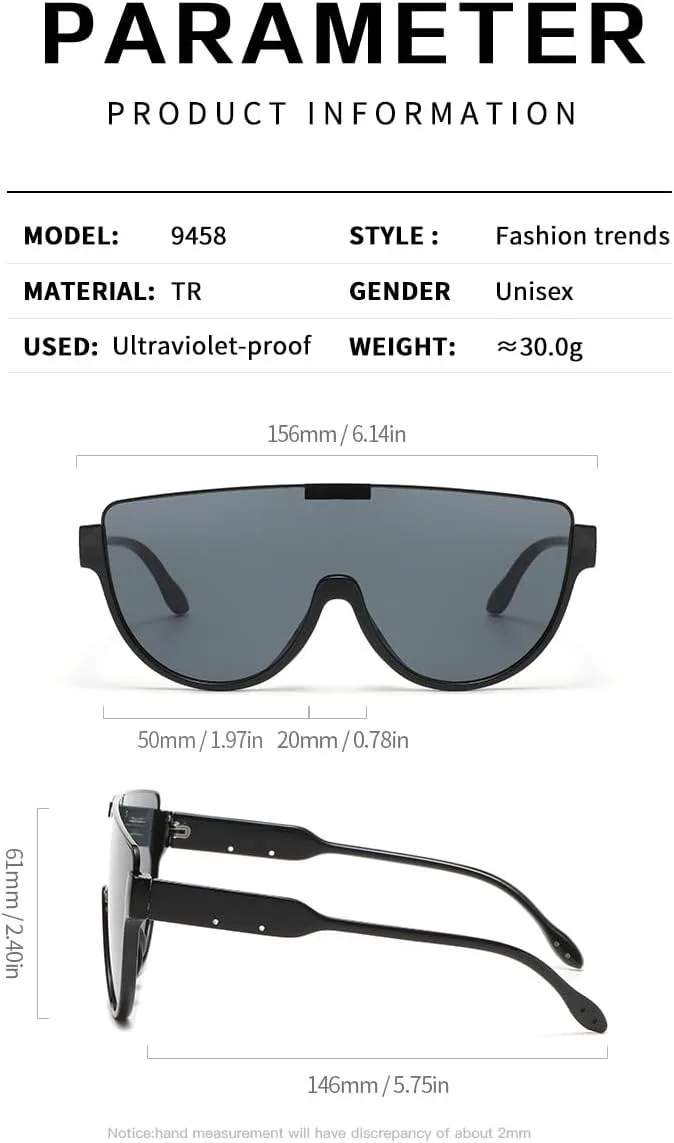 

Солнцезащитные очки в крупной оправе — европейский и американский стиль, полукруглая форма, модный дизайн для уличной фотографии, нейтральные тона DHJKLUJO, 10