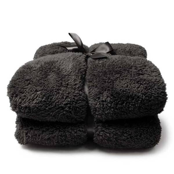

Покрывало Unique Living Teddy 2, 200x1x150 см, темно-серый