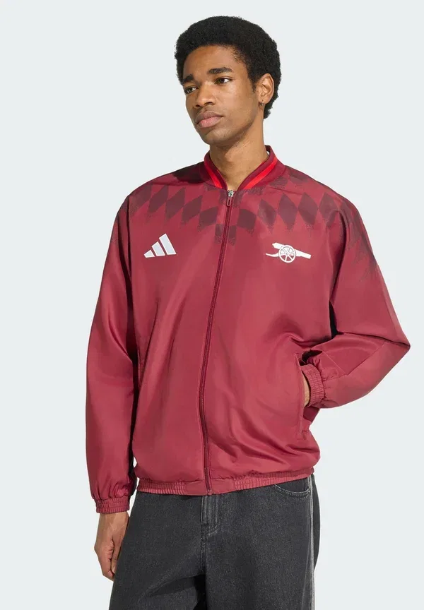 Толстовка с молнией Arsenal FC Stadium Track Top, бренд Adidas Performance, цвет бордовый