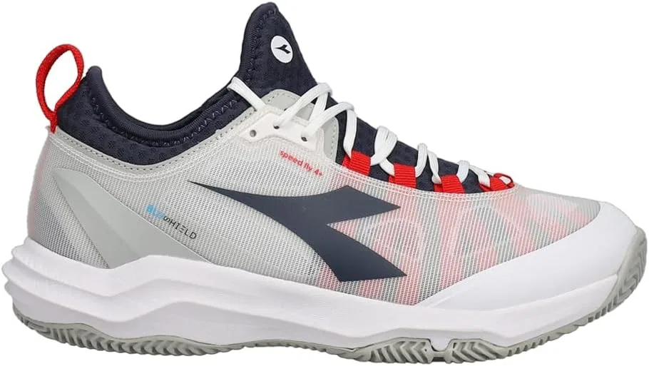 Мужская теннисная обувь Diadora Speed Blushield Fly 4+, White/Blue Corsair/Fiery