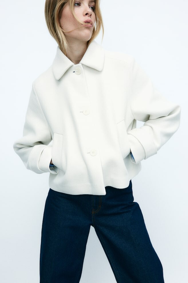 

Куртка с воротником H&M, бежевый