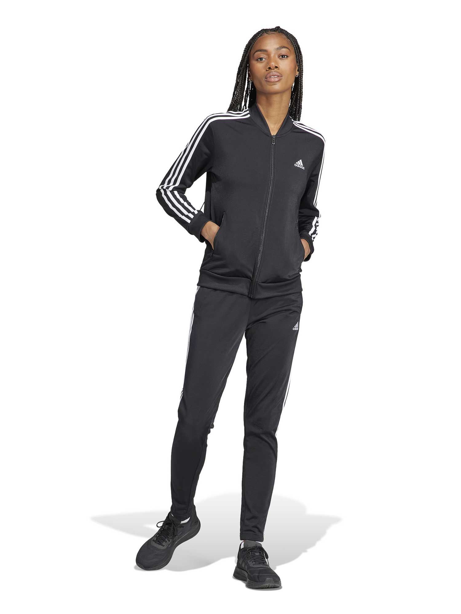 

Спортивный костюм Adidas Sportswear Essentials 3-Stripes, черный