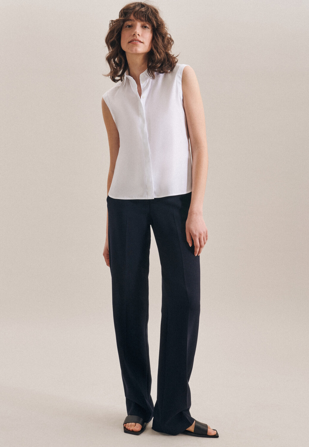 

Блуза Seidensticker Hemd Slim Fit, белый