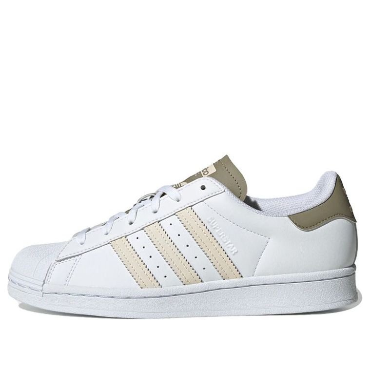 Кроссовки (WMNS) adidas Superstar 'White Olive Green' GW7256