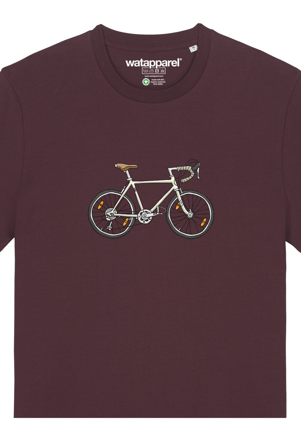 

Футболка с принтом BIKE watapparel, темно-красный
