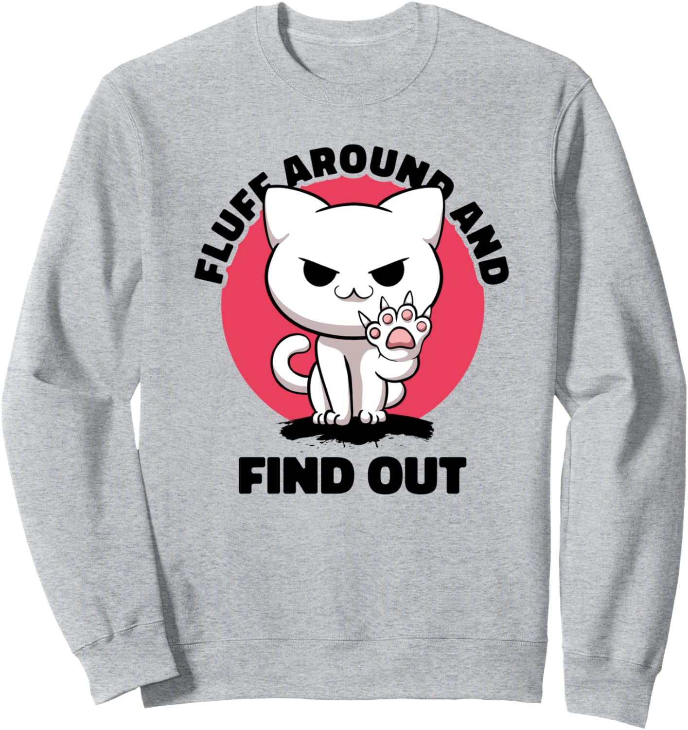 

Забавная саркастическая толстовка с изображением кошки для любителей кошек, серая Fluff Around And Find Out Irony And Sarcasm Kittie, Серый, Забавная саркастическая толстовка с изображением кошки для любителей кошек, серая Fluff Around And Find Out Irony 