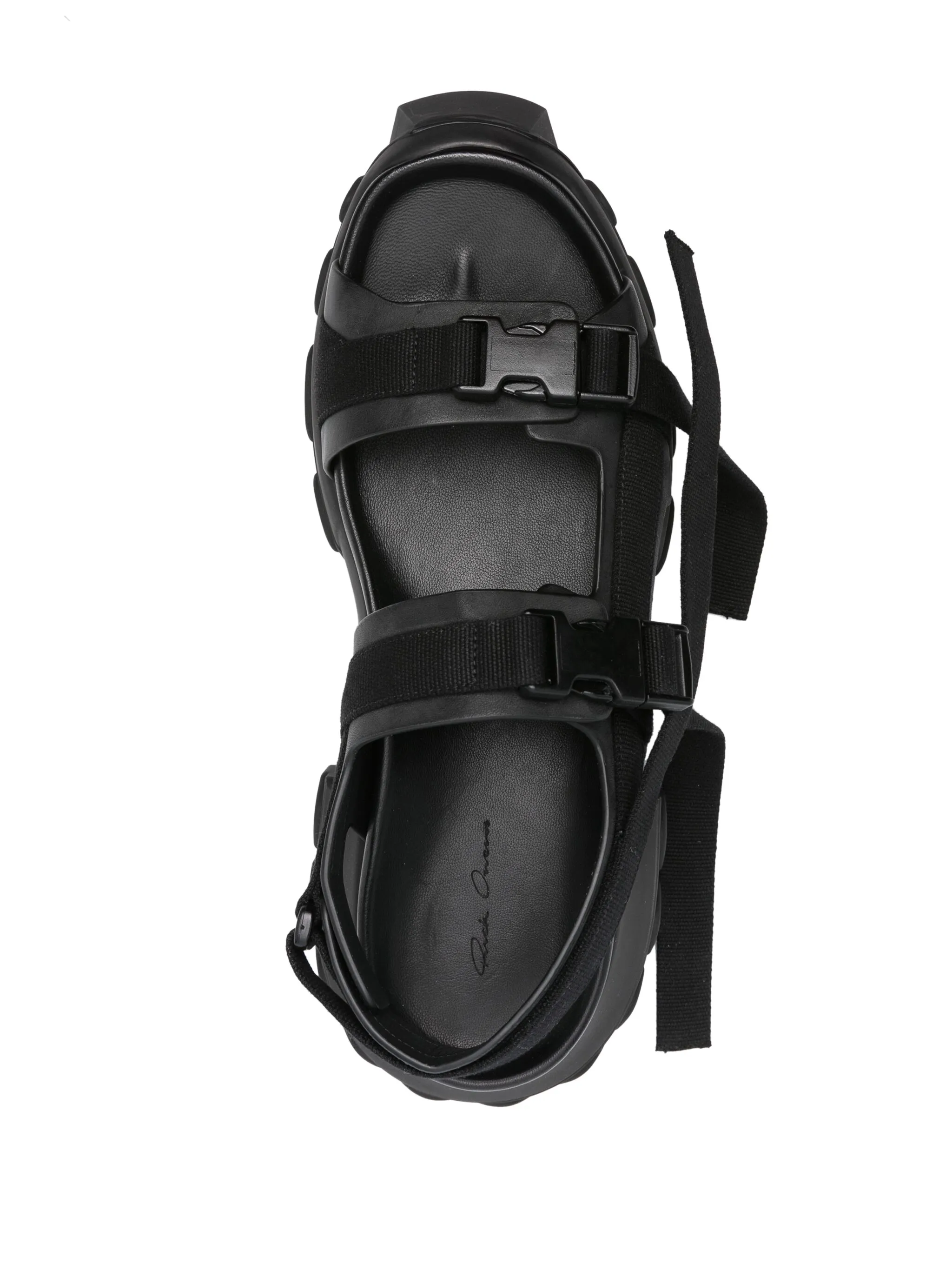 Сандалии Tractor на массивной подошве Rick Owens, черный — фото 4