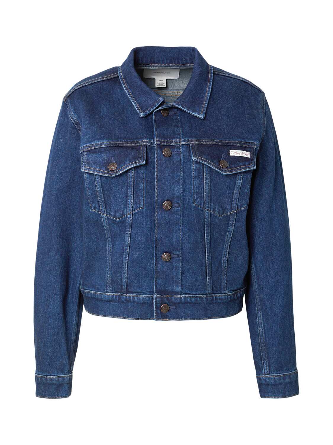 

Calvin Klein Jeans Куртка для межсезонья 'CLASSIC' в синем дениме