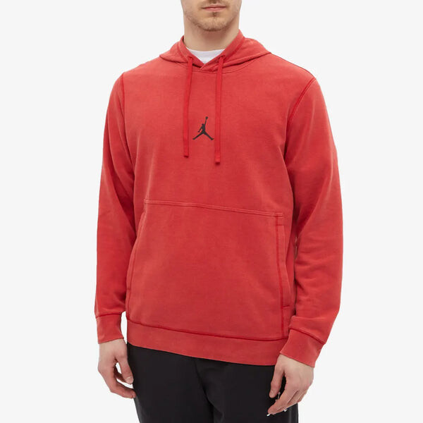 Толстовка Air Jordan Dri-FIT Fleece Pullover Hoodies 'Red', красный — фото 3