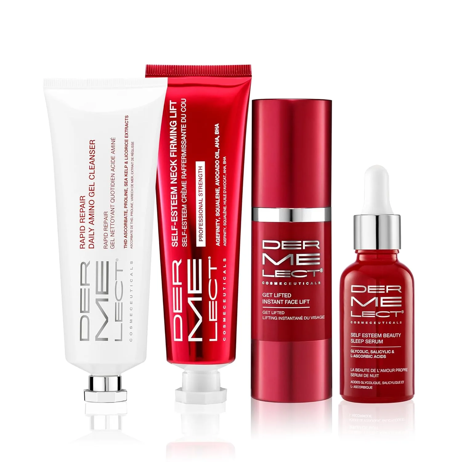 Набор для ухода за кожей шеи Dermelect Lift + Firm