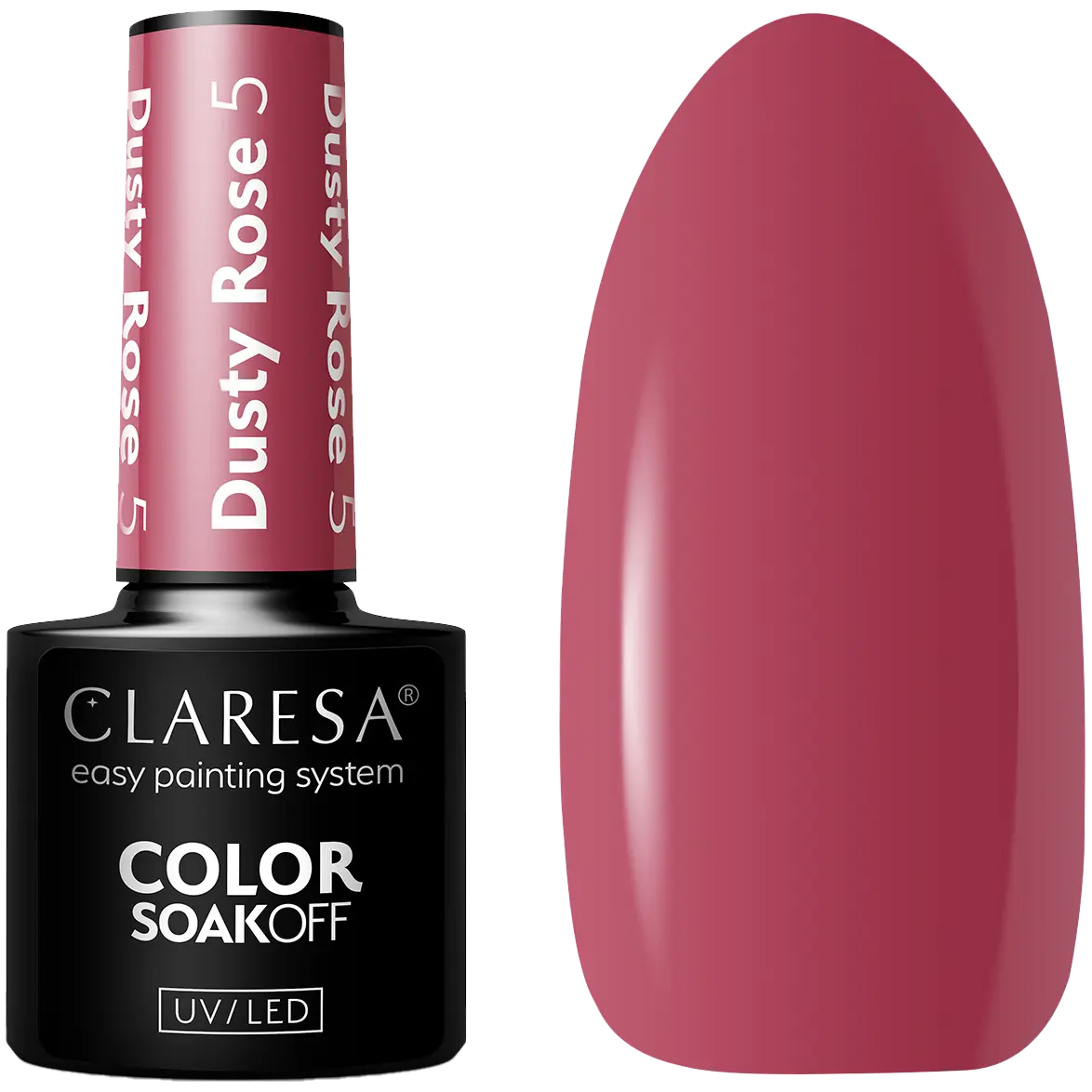 

Гибридный лак для ногтей 5 Claresa Dusty Rose, 5 гр