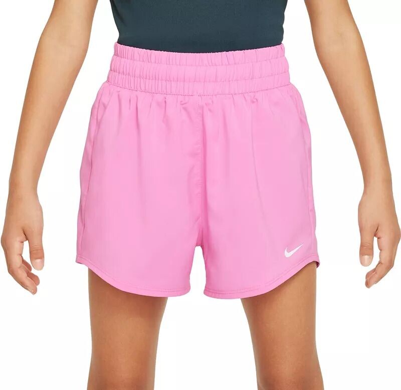 

Тканые тренировочные шорты Nike Dri-FIT One с высокой талией для девочек