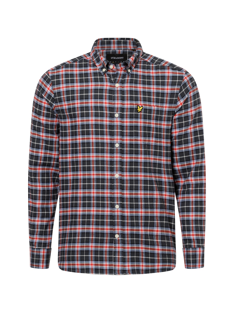 

Рубашка на пуговицах классического кроя Lyle & Scott, темно-серый