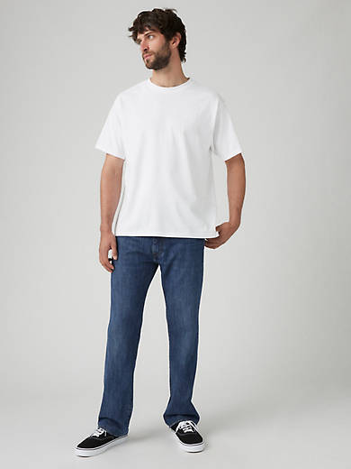 

555 Свободные прямые мужские джинсы из льна и денима Levi's, цвет My True Potential - Medium Wash