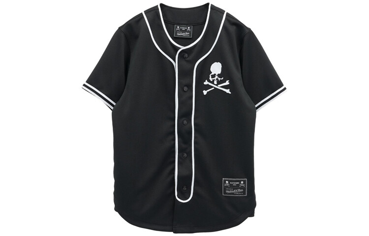 

Бейсбольная куртка Mastermind Japan X унисекс черного цвета Mitchell Ness