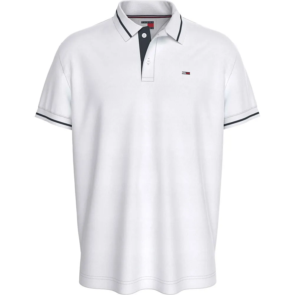 

Поло Tommy Jeans Reg Tipped, белый