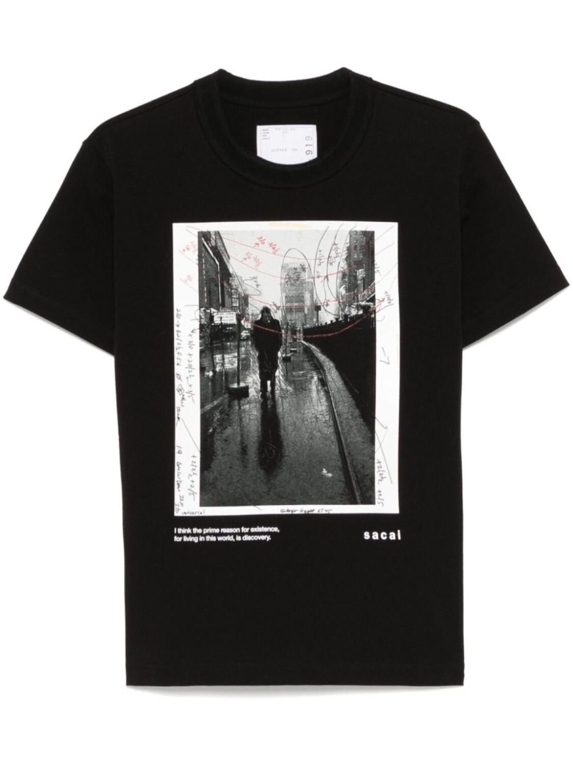 

Sacai футболка James Dean, черный