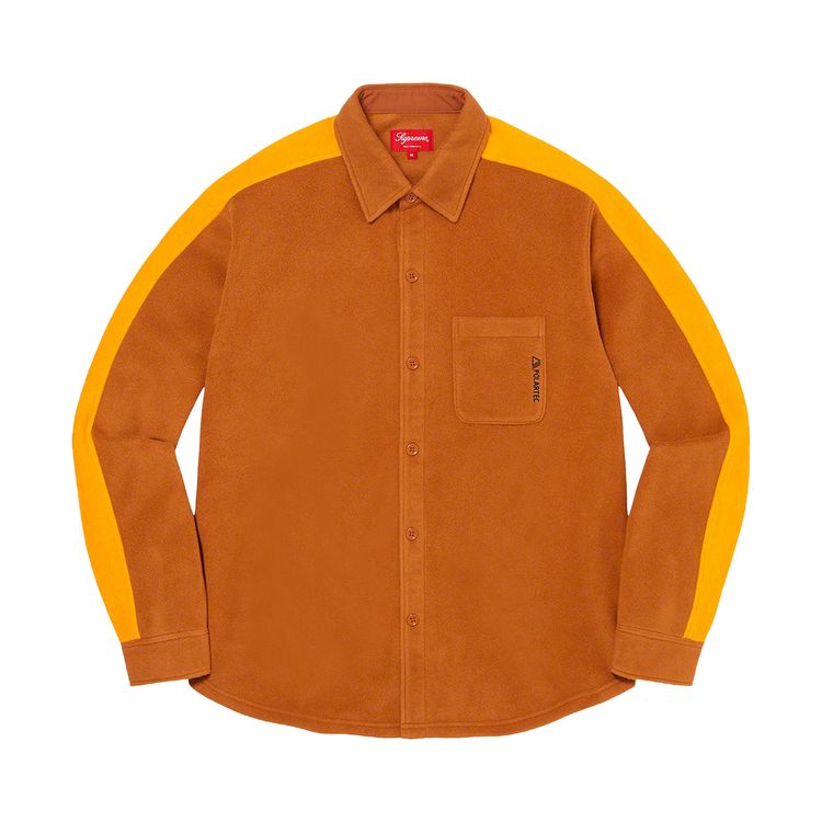 

Рубашка Supreme Polartec Shirt Rust, оранжевый