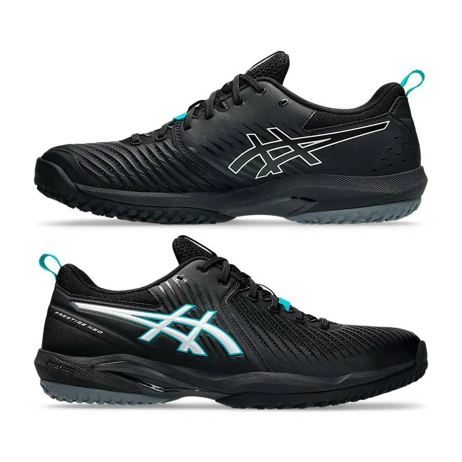 Мужские кроссовки для тенниса «Prestige Neo OC» от ASICS, (001) Black/Pure Silver — фото 2