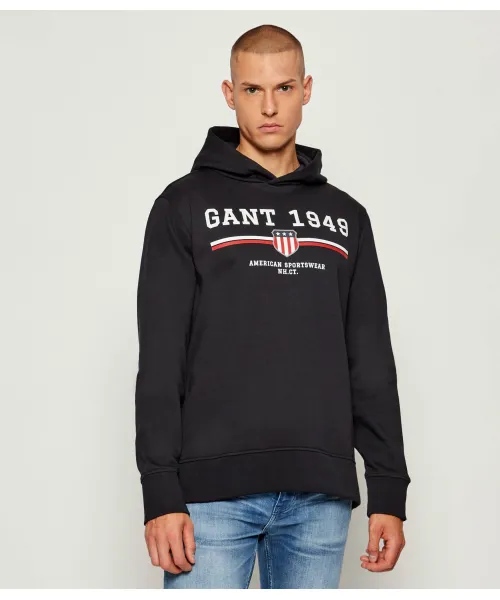 

Толстовка Regular fit Gant, черный