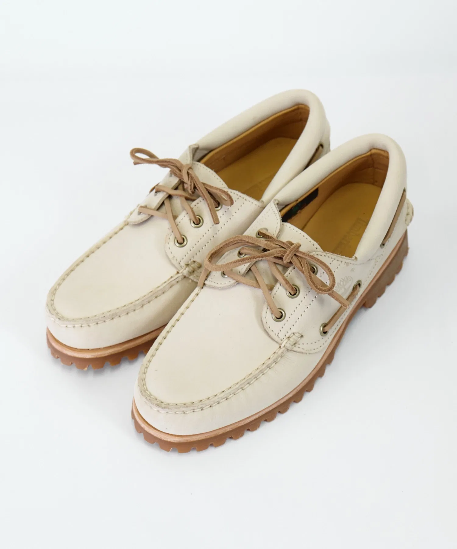 Мужские/женские мокасины Timberland Authentics 3 Eye Classic светло-бежевые