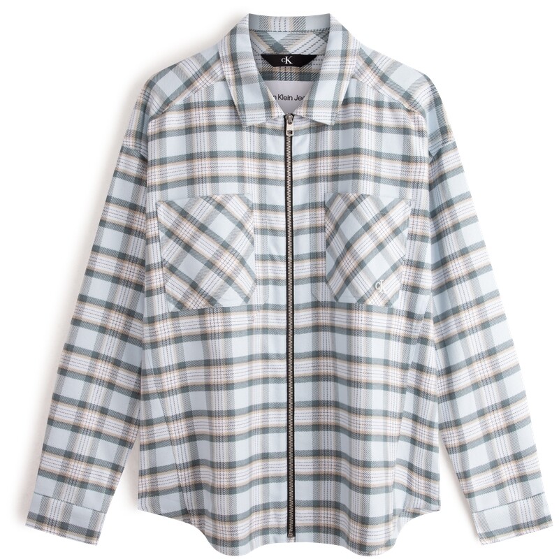 

Мужская рубашка Calvin Klein, цвет CFQ - gray-green check