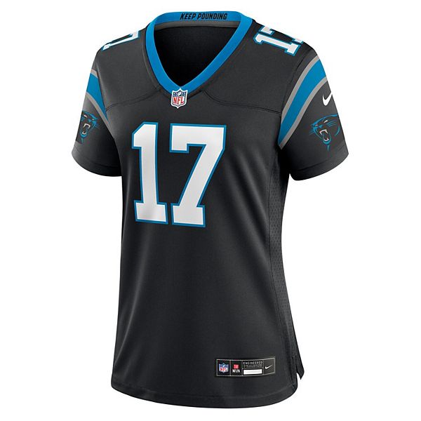 Женская игровая футболка Xavier Legette Carolina Panthers черная Nike — фото 3