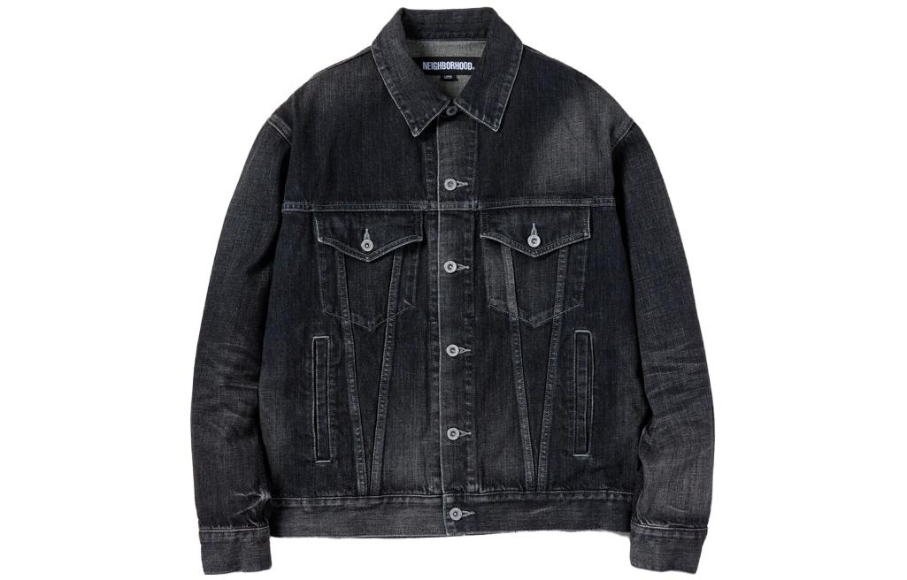 

NEIGHBORHOOD Стираная джинсовая куртка тип 4, Black