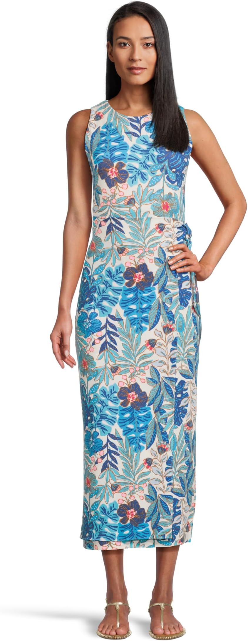 

Платье Lilly Pulitzer Estela Midi Dress, цвет Breezy Aqua Best Fronds Forever