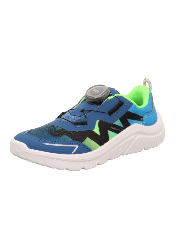

Кроссовки на шнуровке superfit, цвет blau/hellgrün