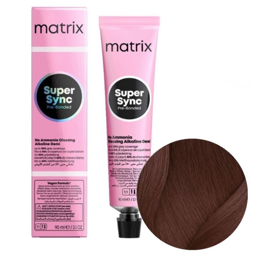 

MATRIX Тонер для волос SUPER SYNC 5M - Светло-коричневый мокко - 90 мл