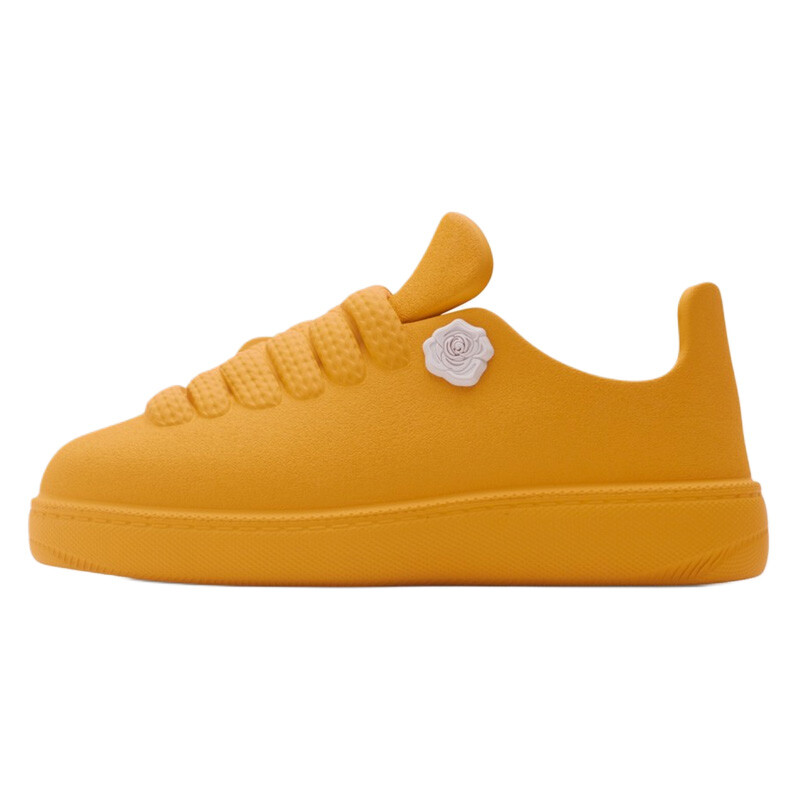 

Кроссовки Burberry Bubble Floral-appliqué Sneakers, желтый