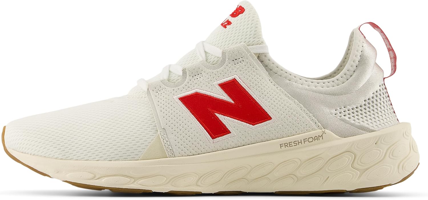 Мужские кроссовки New Balance Fresh Foam X Cruz Artisan V3, Sea Salt/Team Red/Permafrost — фото 2