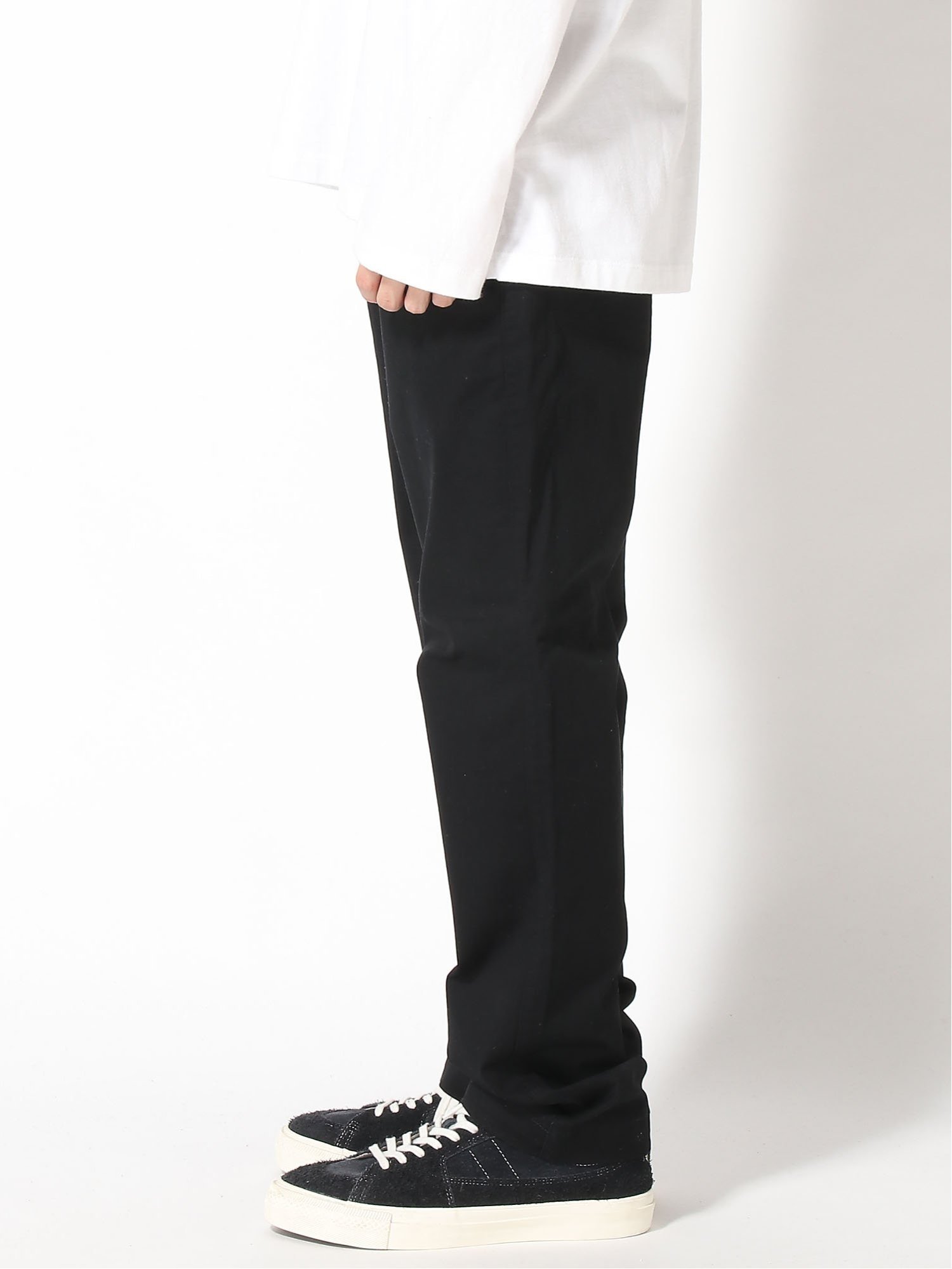 Брюки Gapflex Essential Khaki Straight Fit Gap, TRUE_BLACK — фото 3