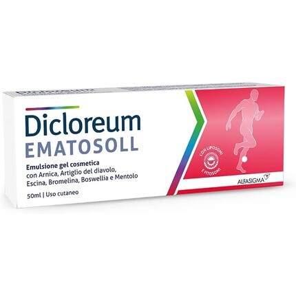 Alfasigma Dicloreum Ematosoll гель-эмульсия от контрастов и небольших синяков 50 мл — фото 2
