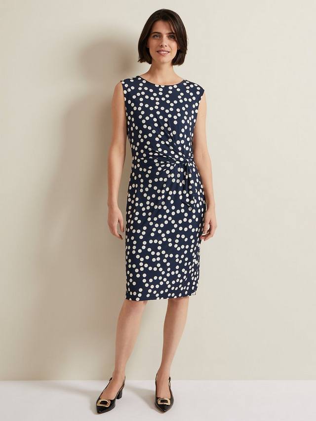 

Облегающее платье josey spot Phase Eight, цвет Navy/Ivory